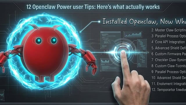 12 Openclaw Power user Tips: Here's what actually works
