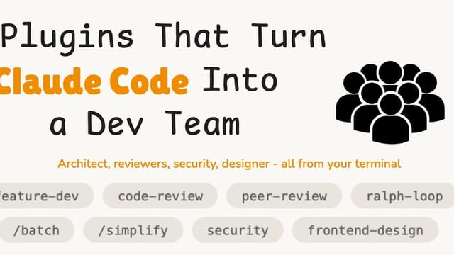 8 Plugins that turn Claude Code into a Dev Team in 2 Minutes