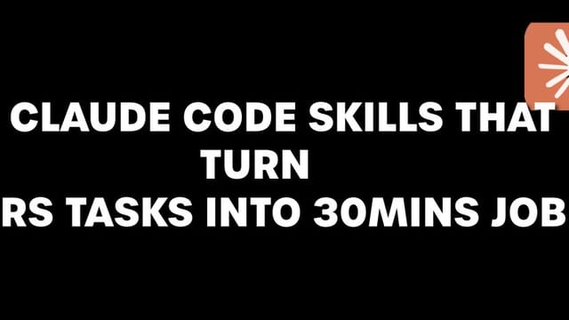 10 Claude Code skills that turn 5‑hour tasks into 30‑minute jobs