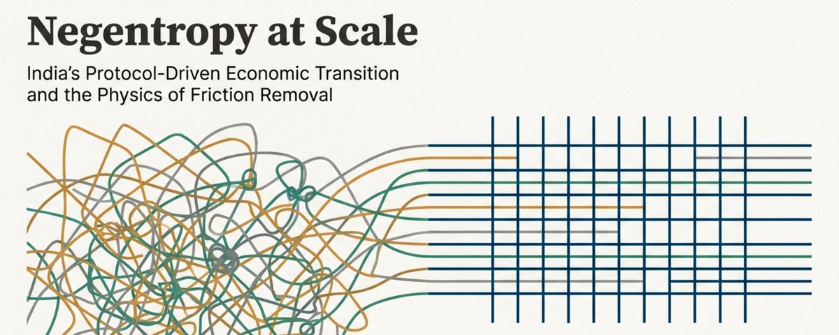 Negentropy at Scale: India’s Protocol Upgrade and the Physics of Friction Removal 