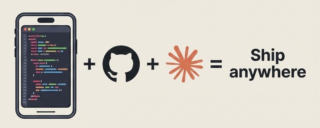 A guide to vibe coding anywhere with Claude (Code) mobile app