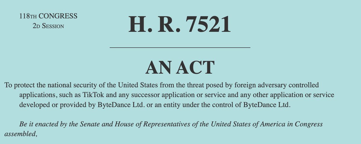 WHAT'S IN THE TIKTOK BILL? 