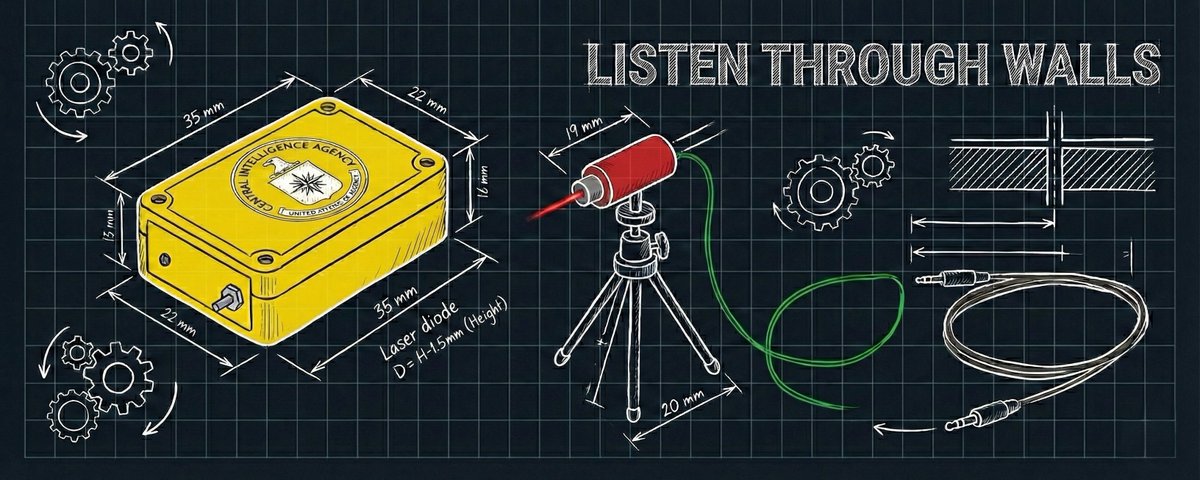 How to Build a CIA Spy Device (Laser Mic)