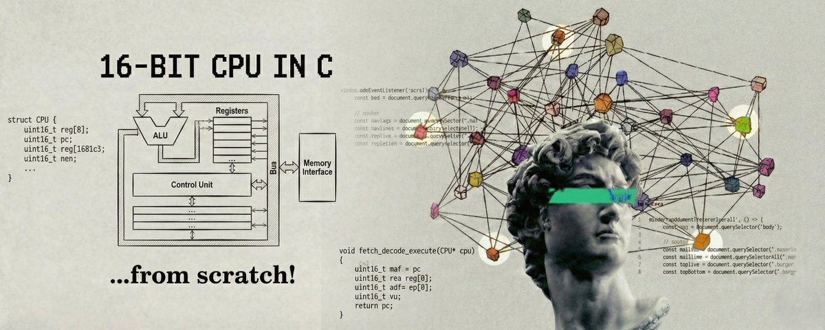 Building a 16-Bit CPU from Scratch in C (Step-by-Step)