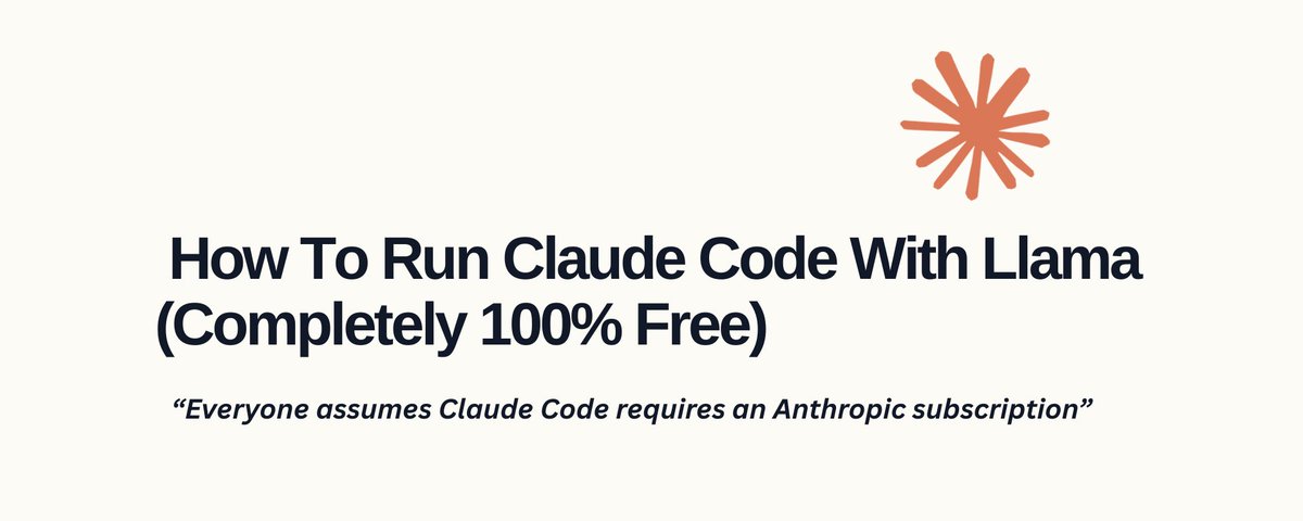 How To Run Claude Code With Llama (Completely 100% Free)