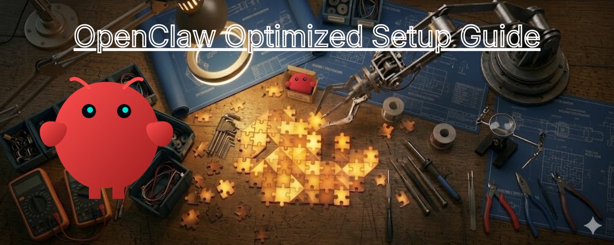 OpenClaw Optimized Setup Guide (the full post-install checklist) 