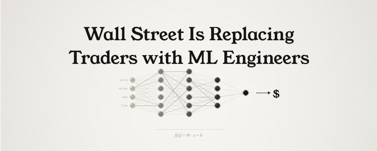 Wall Street Is Replacing Traders with ML Engineers. Here's the Exact Roadmap to Become One. 