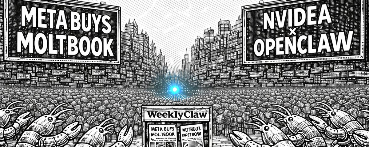 WeeklyClaw #003 - Meta Buys Moltbook, CZ Backs Kimi and NVIDIA Enters the Chat.