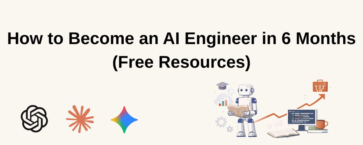 How to Become an AI Engineer in 6 Months (Free Resources) 