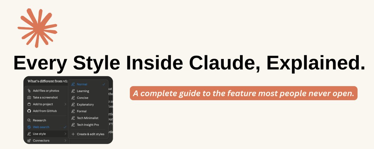 Every Style Inside Claude, Explained. (A complete guide to the feature most people never open.)