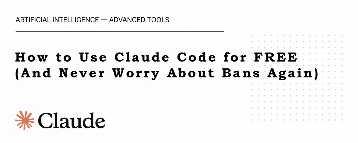 How to Use Claude Code for FREE (And Never Worry About Bans Again)